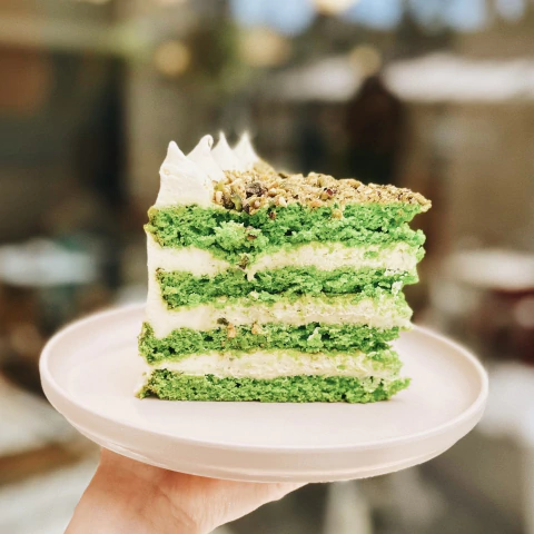 Porción Pistacho Velvet - comprar online