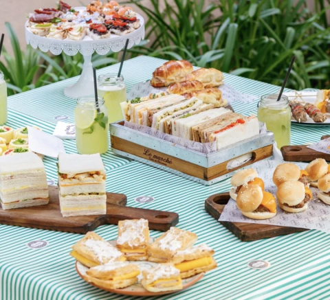 servicio de lunch deluxe para 6 personas