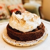 torta brownie con merengue y dulce de leche