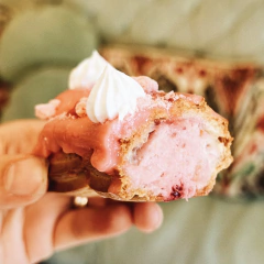 eclair sabor frambuesa