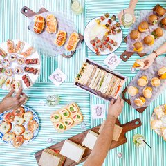 servicio de lunch tradicional para 50 personas