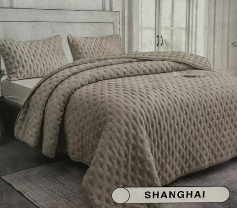 Cubrecama CityBlanco Shanghai +2 fundas