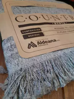 Manta Rústica "Country" Con Flecos Aldeana - comprar online