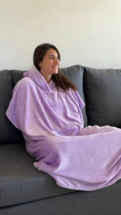 Poncho Manta Lila - comprar online