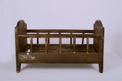 Berço Bercinho Colonial Newborn e acompanhamento - Rústico Envelhecido - comprar online