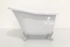 Banheira Vitoriana Dior Mini (Pés Prata) on internet