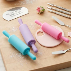 Mini Rolo de Massa em Silicone – Confeitaria, Artesanato e Props Fotográficos - Photo Props