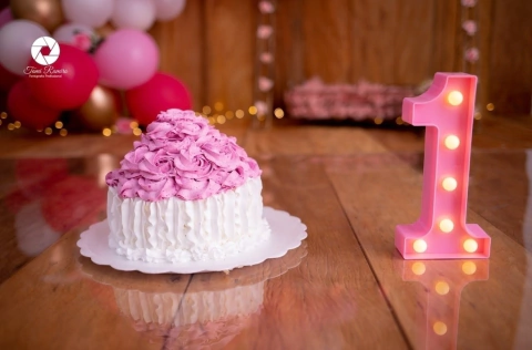 Luminária 1 Grande - Rosa