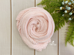 Wrap Tricô Texturizado - Rosa Baby