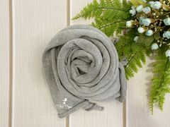 Wrap Tricô Liso - Cinza Médio