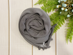 Wrap Tricô Liso - Cinza Escuro