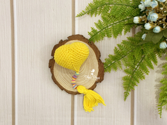 Coração Amarelo - Amigurumi