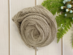 Wrap Tricô Texturizado - Cappuccino