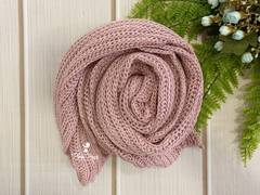 Wrap Tricô Texturizado - Rosa Antigo