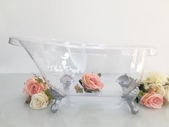 Image of Banheira Vitoriana Dior Cristal Média (Pés Prata)
