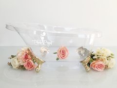 Image of Banheira Vitoriana Dior Cristal Média (Pés Dourado)