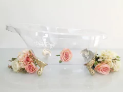 Imagem do Banheira Vitoriana Dior Cristal Média (Pés Dourado)