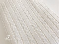 Manta Trança Grande - Creme on internet