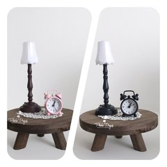 Kit Mini Abajur de Mesa + Relóginho
