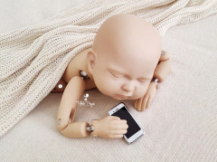 Mini Celular Cenográfico - Iphone Prata