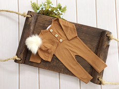 Image of Conjunto Macacão Pomps Newborn (unissex)