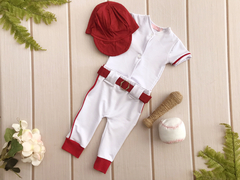 Conjunto Jogador de Baseball Newborn Vermelho en internet