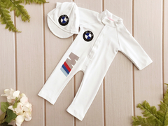 Roupinha Piloto de Corrida Newborn - BMW