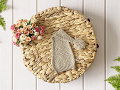 Gorro Soneca Pompom - Bege