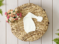Gorro Soneca Pompom - Creme