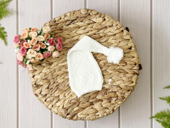 Gorro Soneca Pompom - Creme