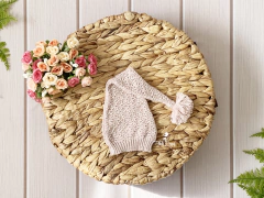 Gorro Soneca Pompom - Rosa pó