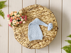 Gorro Soneca Pompom - Azul Baby