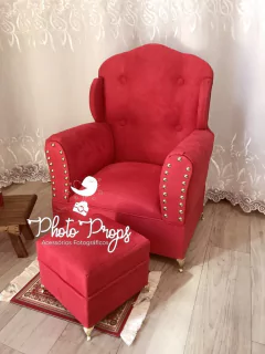 Poltrona Safira + Puff - Acompanhamento - Photo Props