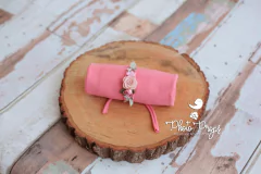 Wrap - mod. 001 Coral Claro + HeadBand - Floral mod. 001 Coral Claro - online store