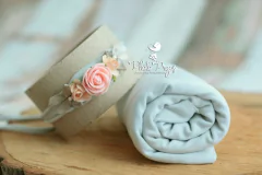 Wrap - mod. 001Cinza + HeadBand - Floral mod. 001 Cinza - buy online