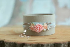 HeadBand - Floral mod. 003 Cinza