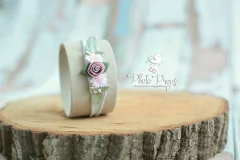 HeadBand - Floral mod. 001 Cinza