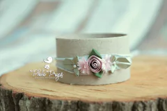 HeadBand - Floral mod. 001 Cinza - comprar online