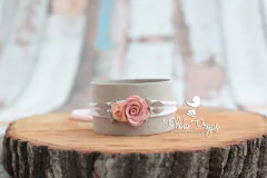 HeadBand - Floral mod. 003 Rosa Bebê
