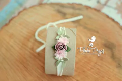 HeadBand - Floral mod. 001 Creme - buy online