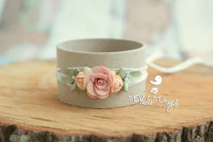 HeadBand - Floral mod. 002 Creme