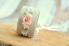 HeadBand - Floral mod. 002 Creme - buy online