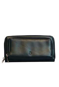 Billetera Roma Ecocuero Negra - comprar online