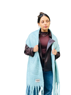 Mantón Liso Celeste - comprar online