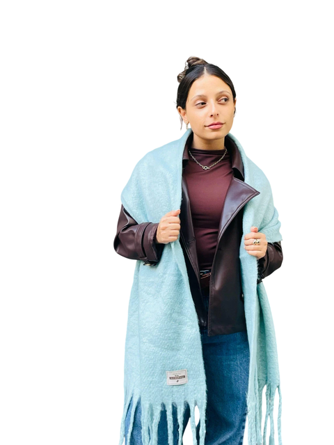 Mantón Liso Celeste - comprar online