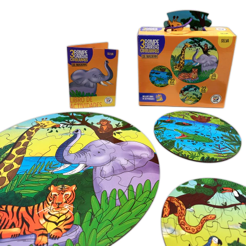 Rompecabezas circular Selva