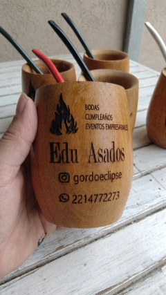 Pack 5 Mates GRABADOS y 5 Bombillas - comprar online