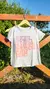 REMERA FLOWERS CELESTE