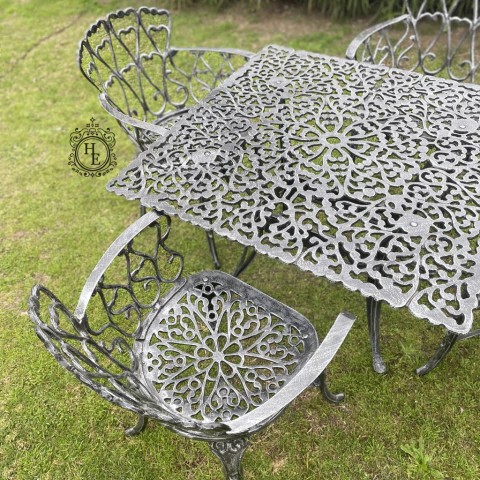 mesas de jardin de hierro bostón