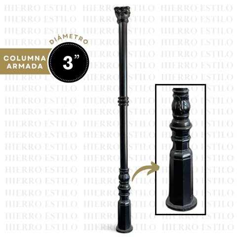 Con Flor - Columna Armada (3") - comprar online